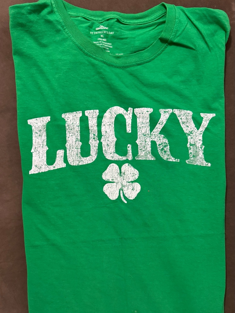 "Lucky" St. Patrick's Day Green Graphic Tee